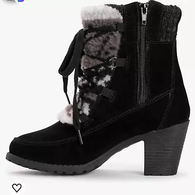 Women's MukLuks Faux Suede Lacy Lilah Boots 8.5 • $50