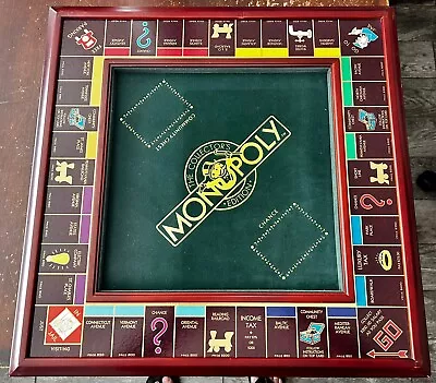 Vintage Franklin Mint Monopoly Collector's Edition Wood Game Board- Board Only • $49