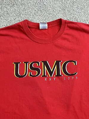 USMC XL United States Marine Corps Red T-Shirt PT GYM • $15.90