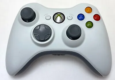 GENUINE Microsoft XBox 360 WHITE Wireless Controller Gamepad OFFICIAL Gaming -B- • $42.70