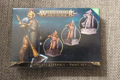 Warhammer Age Of Sigmar Stormcast Eternals + Paint Set Bnib • £15