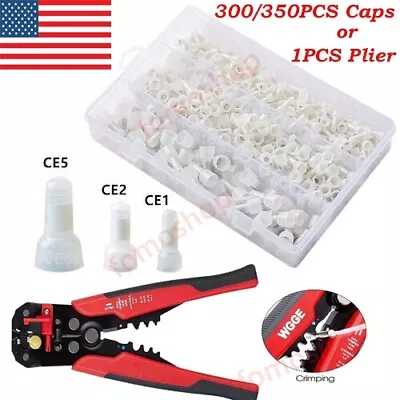 350PCS Nylon Copper Core Closed End Crimp Cap Wire Connectors Terminals 22-10AWG • $9.99