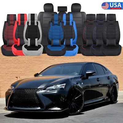 $149.45 • Buy For Lexus GS350 2007-2020 Car 5 Seat Cover Full Set PU Leather Cushion Protector