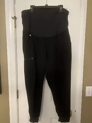 Figs Maternity Jogger Scrub Pants Black XL Petite • $30