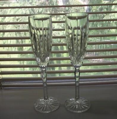 Mikasa Old Dublin 2 Crystal Champagne Flutes • $19.99