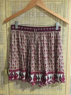 $35 • Buy Arnhem Paisley Print Boho Mini Skirt - Like New Size 10