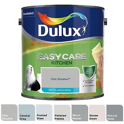 £30.99 • Buy Dulux Paint Shades Of Grey Easycare Kitchen Matt Emulsion 2.5 Litres