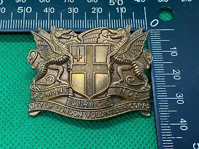 WW1 British Army City Of London Volunteer Corps - Cap Badge • $33.93