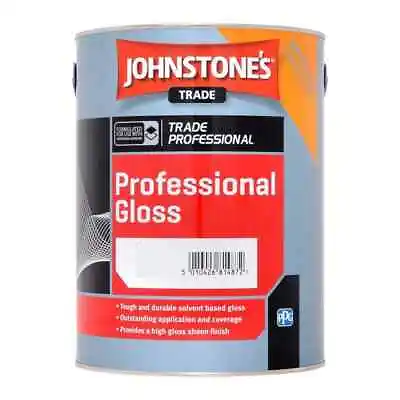 £14.99 • Buy SALE Johnstones 1L Magnolia Gloss Trade Professional Paint Wood Metal Exterior