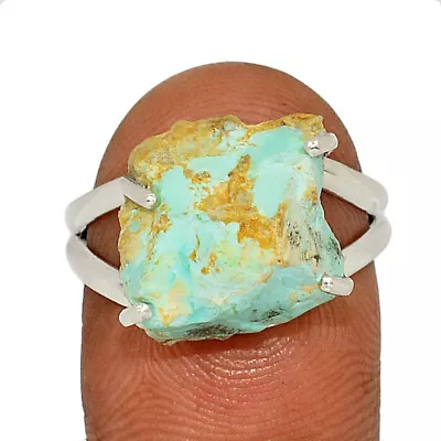 Natural Mexican Turquoise 925 Sterling Silver Ring Jewelry S.9 CR37928 • $12.99