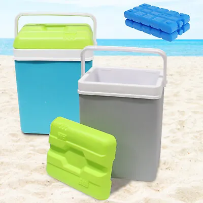 15L Cooler Box Camping Festival Beach Picnic Travel Insulated Drinks Ice Coolbox • £15.99