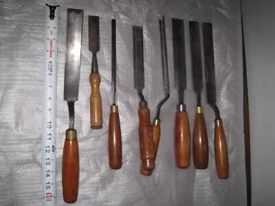 Set Of 25 Vintage Buck Brothers & Others Wood Carving Chisels  50-70 Years Old • $255