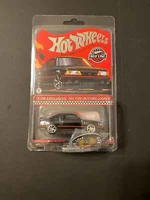 Hot Wheels RLC Membership 1993 Ford Mustang Cobra R 1/64 Car - Black (HWRLC2023) • $34.90