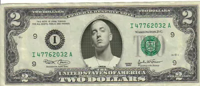 Eminem $2 Dollar Bill Mint! Rare! $1 • £9.64