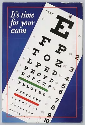Advertising~Eye Exam Panel~Mary A Murphy~Continental Postcard • $1.60