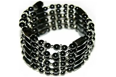 Magnetic Hematite Wrap Crystal Necklace Black 35  • $10.95