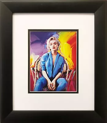Peter Max  Marilyn Monroe In Denim  CUSTOM FRAMED Print Art POP Psychedelic Icon • $59.99