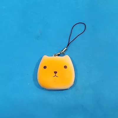 Squishy Stress Cat Face Collectable Plastic Keychain Keyring • $2.31