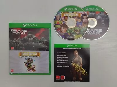 RARE REPLAY + GEARS OF WAR ULTIMATE EDITION Microsoft Xbox One COMPLETE & TESTED • $25