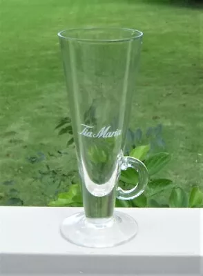Tia Maria Stemmed Barware Latte Coffee Glass With Moon Handle *250 Ml Glass  • $8.50