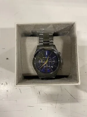 Michael Kors Slim Runway Chronograph Gunmetal Stainless Steel Watch • $44.99