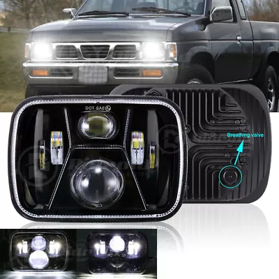 $32.99 • Buy 5X7  7x6  Rectangle LED Headlight Projector Hi/Lo Beam For Nissan Hardbody D21