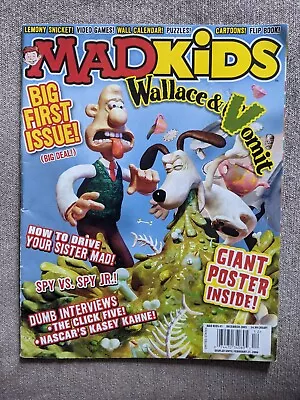 Issue No.1 MAD KIDS - US Mag Dec 2005 Big Wallace & Gromit Poster 68 Pages Vgc • £4.99