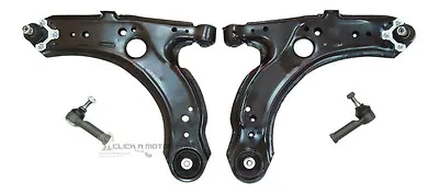 Vw Bora Golf Mk4 Front 2 Wishbone Arms & 2 Outer Track Rod Ends 1998-2004 • $96.29