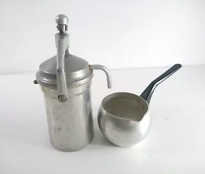 Vintage Manual Coffee Maker Stovetop Espresso Moka Pot 5 Cups 1960s Hungary • $37