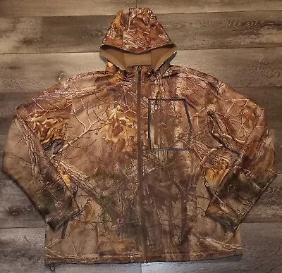 Cabelas Realtree Camo Full Zip Hooded Jacket Mens XL • $49.99