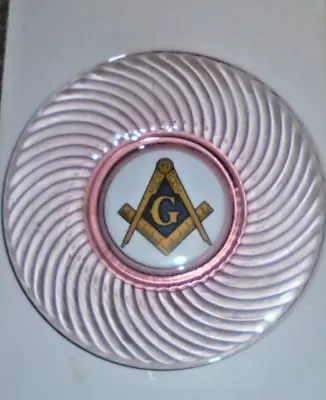 Masonic Masonry Freemason Compass Crest Seal Cosmic Wall Door LED Plate Light 33 • $49.99