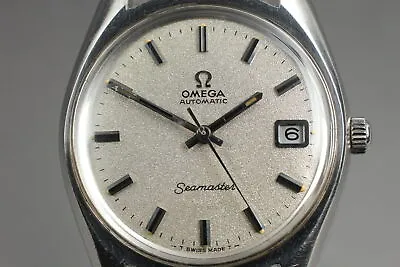 [Exc+5]  Rare Vintage Omega Seamaster 1970 Cal.565 Auto. Satin Dial Men's Watch • $1274.02