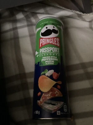 £19.99 • Buy 4 X Pringles Passport Pepperoni Pizza Flavour 165g Cans Only 4 No More.