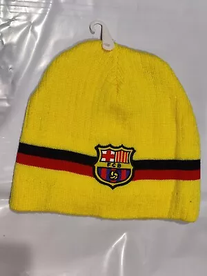 Official FC Barcelona Beanie Hat One Size • $7.99