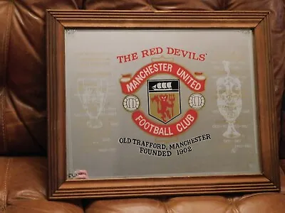 Vintage Manchester United Trophy Mirror • £45