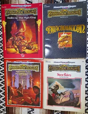 AD&D 2nd Ed Forgotten Realms FOR1 Draconomicon FR1 FRA1 And FQA1. 1990_92 TSR • $149