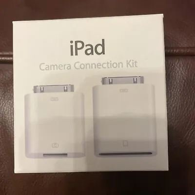 IPAD ADAPTERS SD CARD READER USB CAMERA CONNECTION KIT Contents Still Sealed • £21.99