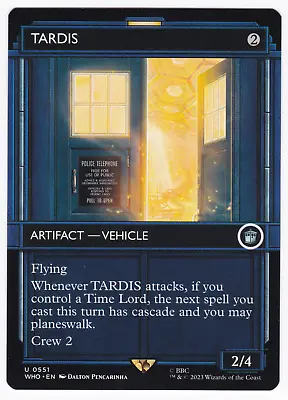 MTG Errors - Stamping - Incorrect - Doctor Who SHOWCASE U TARDIS #0551 • $24.99