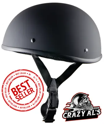 REAL Crazy Al's WSB World's Smallest Lightest FLAT BLACK-DOT Beanie  Helmet • $97.16