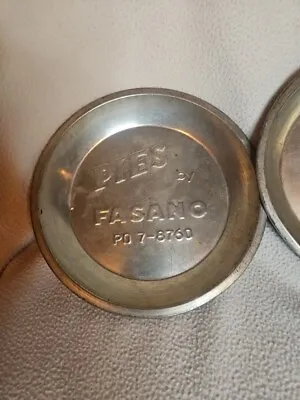 4 Pies By Fasano PO-7 8760 Metal Pie Tins 9” Vintage Farmhouse • $14.99