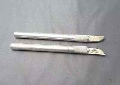 Pair Vintage X-acto Knife Handle - Made In USA - Solid Aluminum • $17.50