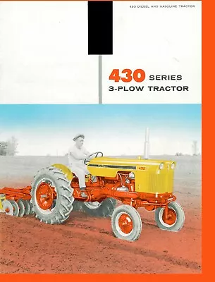 J.I. Case 430 Series Gas & Diesel 3 Plow Tractor Color Brochure 3pt Eagle Hitch • $25