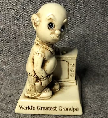Vintage Retro R&W Russ Berries World’s Greatest Grandpa Statuette Figurine 1975 • $13.45