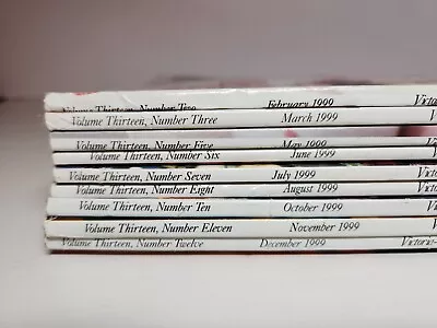 Lot 9 Victoria Magazine 1999 Feb Mar May Jun Jul Aug Oct Nov Dec Vintage Used • $24