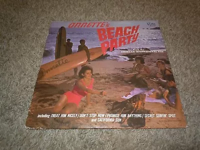 Vtg Annette's Beach Party 1963 Movie Disney #BV 3316 Vinyl Record Buena Vista LP • $29.89