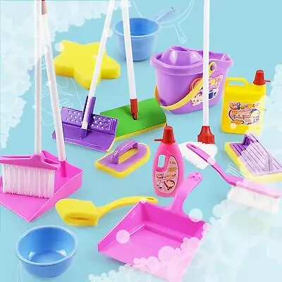£14.28 • Buy Kids Cleaning Toy Early Educational Toy, Role Broom Mop