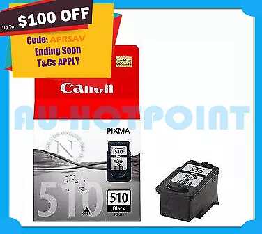 Canon Genuine Pg510 Black Ink Mp230mp240mp250mp260 Mp270 Mp280ip2700mx350 • $33.95