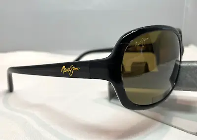 Maui Jim Rainbow Falls Mj 225-02 Black Swirl Hcl Bronze Polarized Sunglasses New • $150