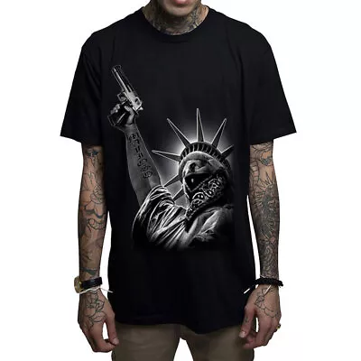 Mafioso Men's Stick Up Short Sleeve T Shirt Black Tee Tattoo T-Shirts Clothin... • $26.24