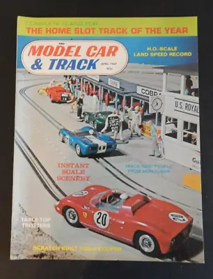 $12 • Buy Model Car & Track Magazine Apr 1967  Kit Build And Slot Racing ( See Pics )
